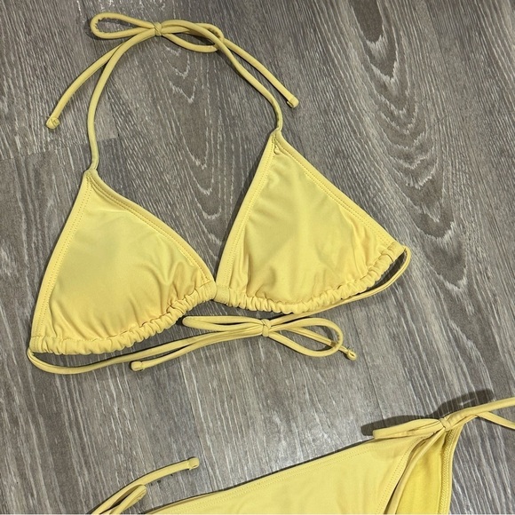 No Boundaries Yellow String Bikini Set - Picture 4 of 9